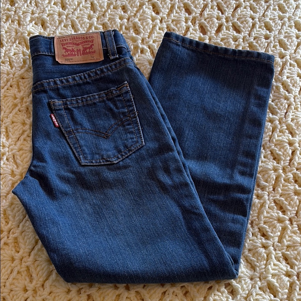 Levi's Kids Dark Blue Denim Jeans